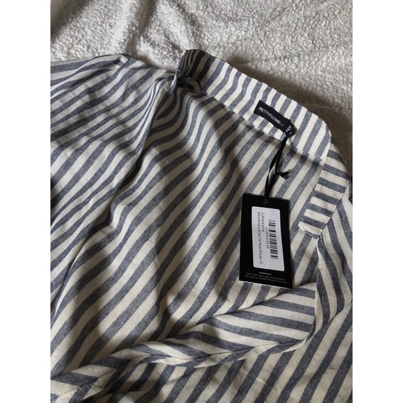 Striped tie waist crop top - Picture 3 of 4